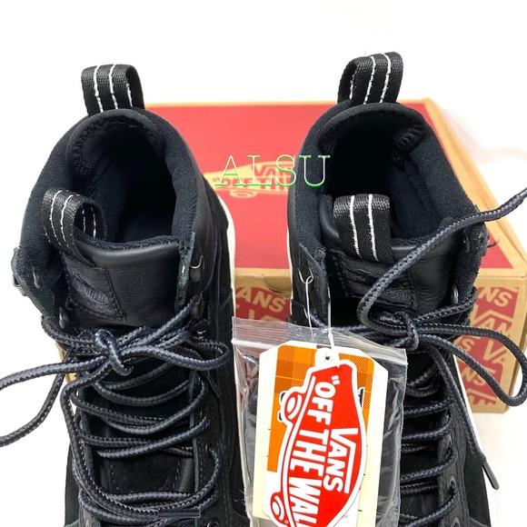 VANS SK8-HI MTE Dx LEATHER Black Men Boot Sneakers - Picture 11 of 13